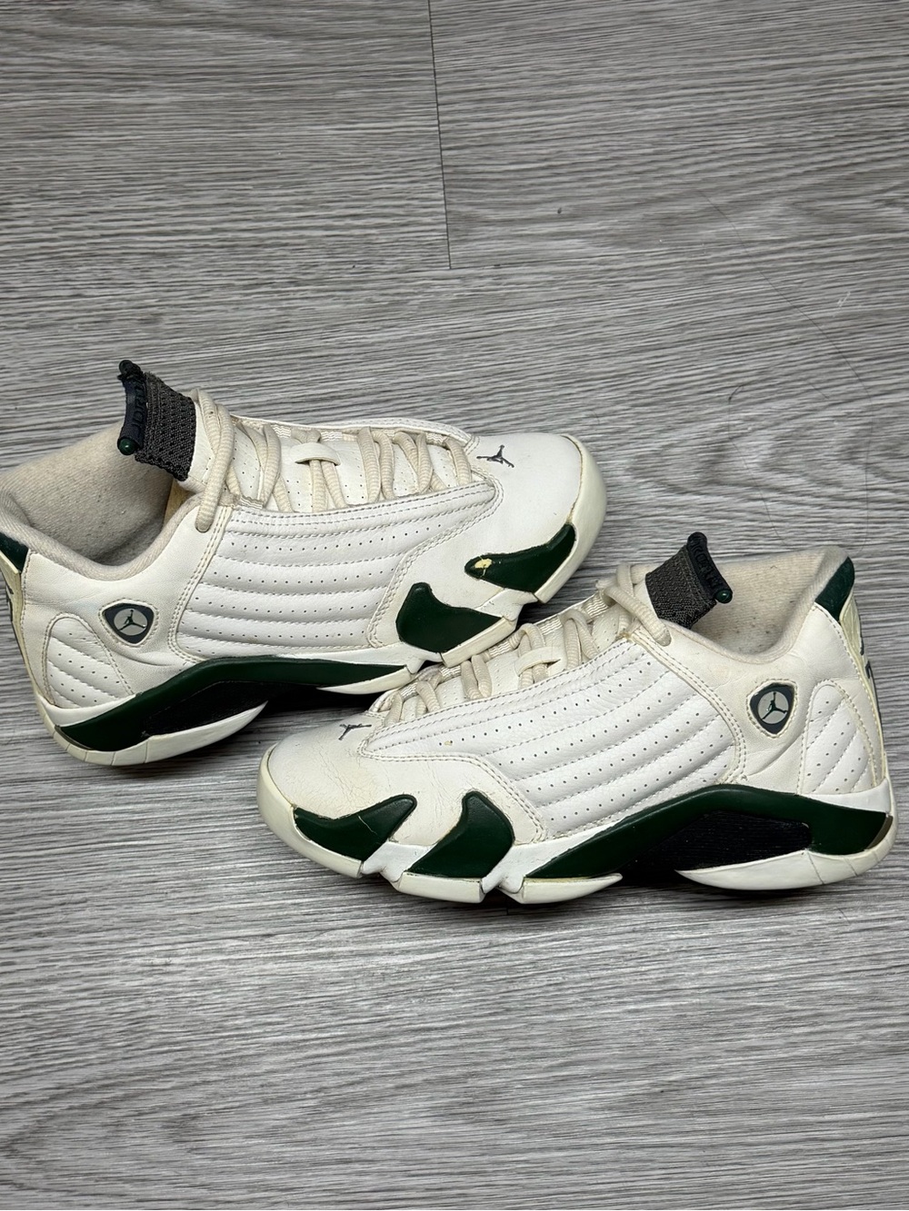 Air Jordan OG 14 Retro GS Forest Size 5Y / 6.5W 2005 Release No Box Rare